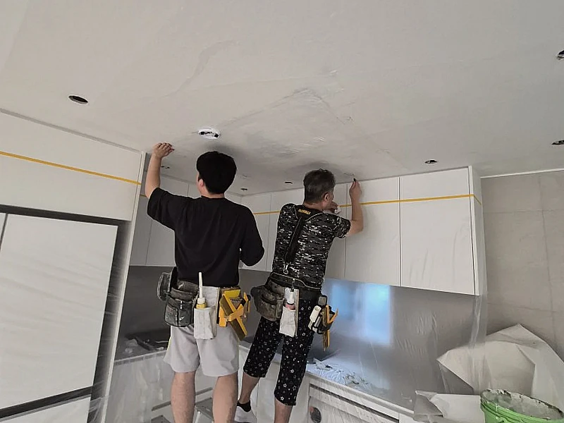 용인 기흥 한진아파트 도배 시공사례 시공 현장 사진